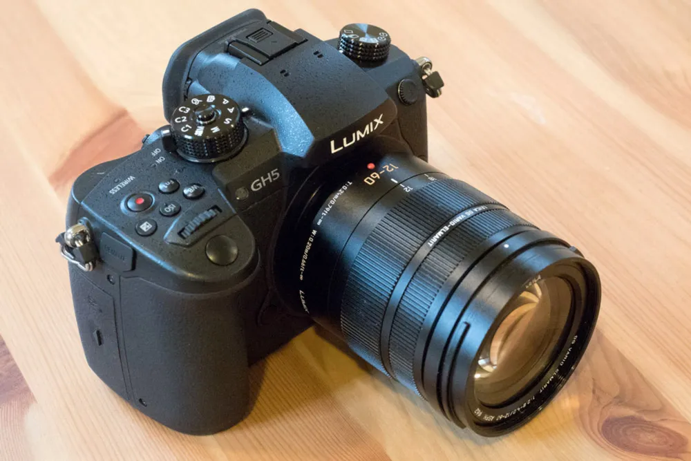 Panasonic Lumix GH5 with lens (AP)