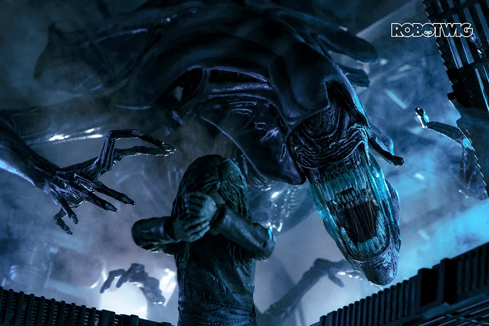 Scenes from Aliens in miniature macro photography Steve Berry