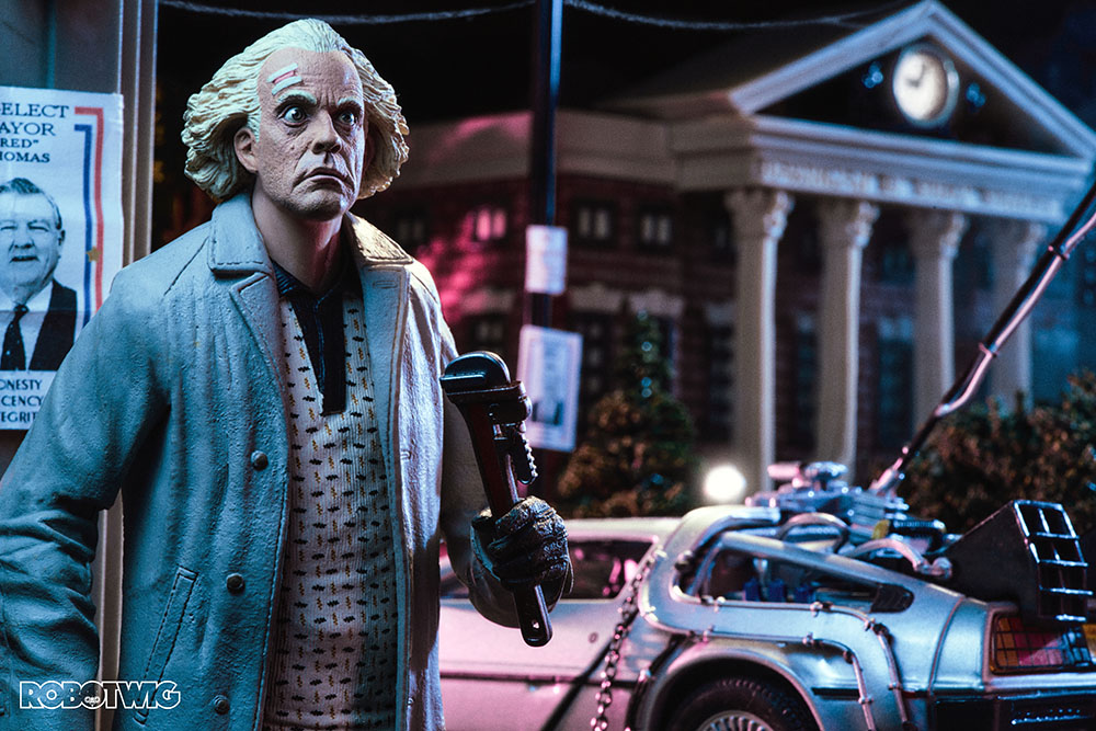 Scenes from Back to the Future in miniature macro photography Steve Berry