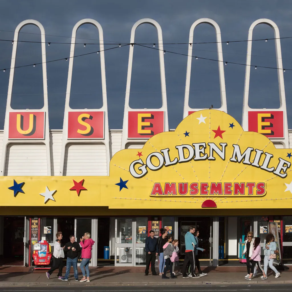 Blackpool amusement park entrance