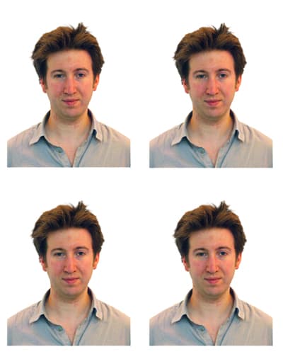 How to shoot passport photos at home - final passport images