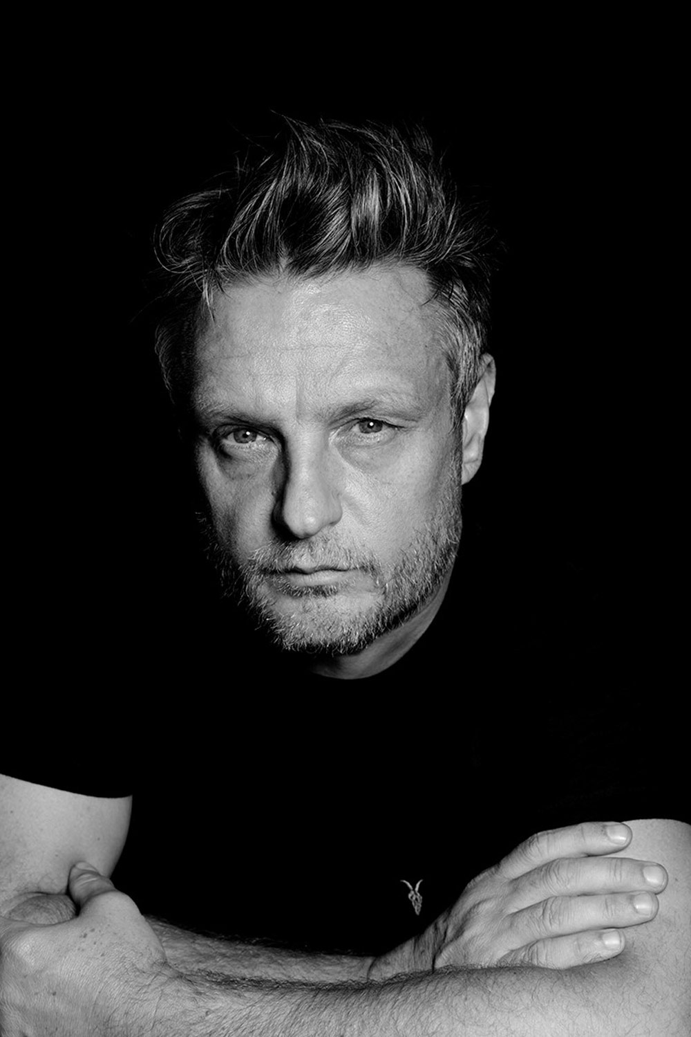 Rankin B&W head and shoulders shot. SINGLE USE ONLY