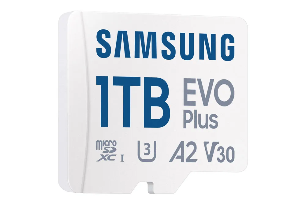 Samsung 1TB EVO Plus MicroSDXC memory card with SD Adapter