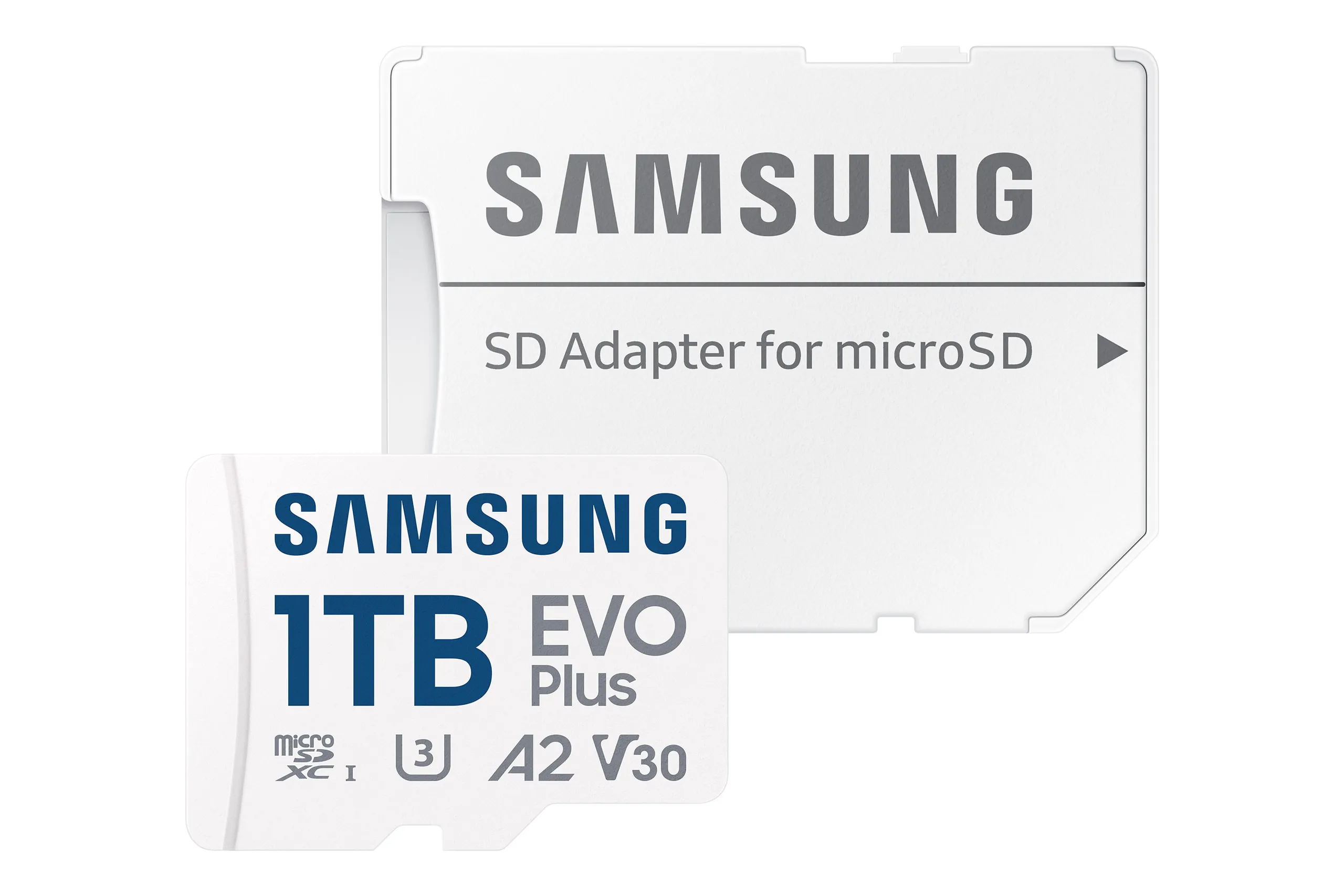 Samsung 1TB EVO Plus MicroSDXC memory card with SD Adapter