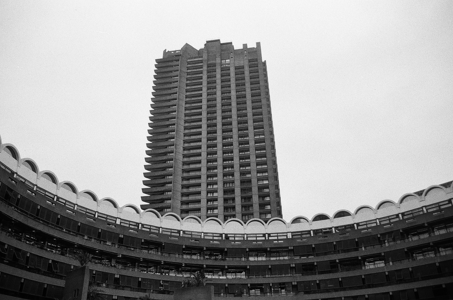 Photograph of London's Barbican, taken with AfgaPhoto 100 and the Canon EOS 300