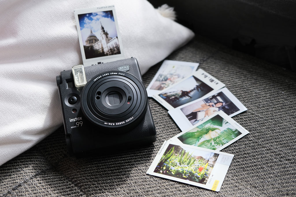 Instax Mini 99 with sample photos