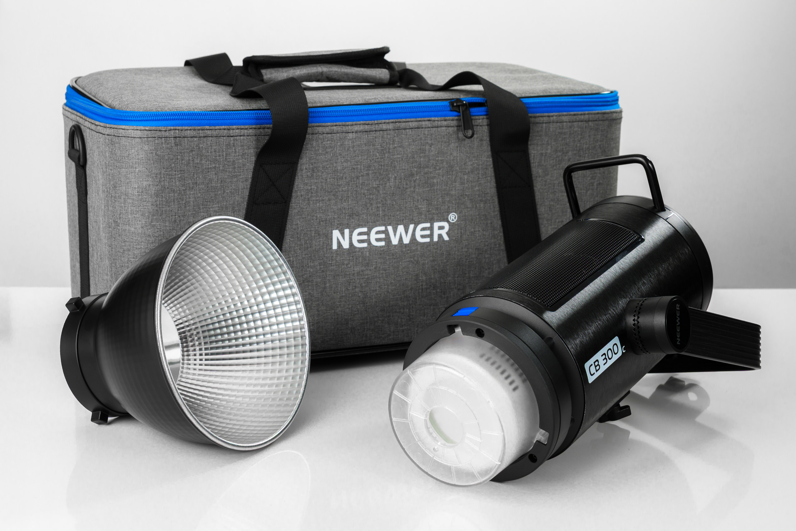 Neewer CB300C kit with reflector and carry case Image credit: Damien Demolder