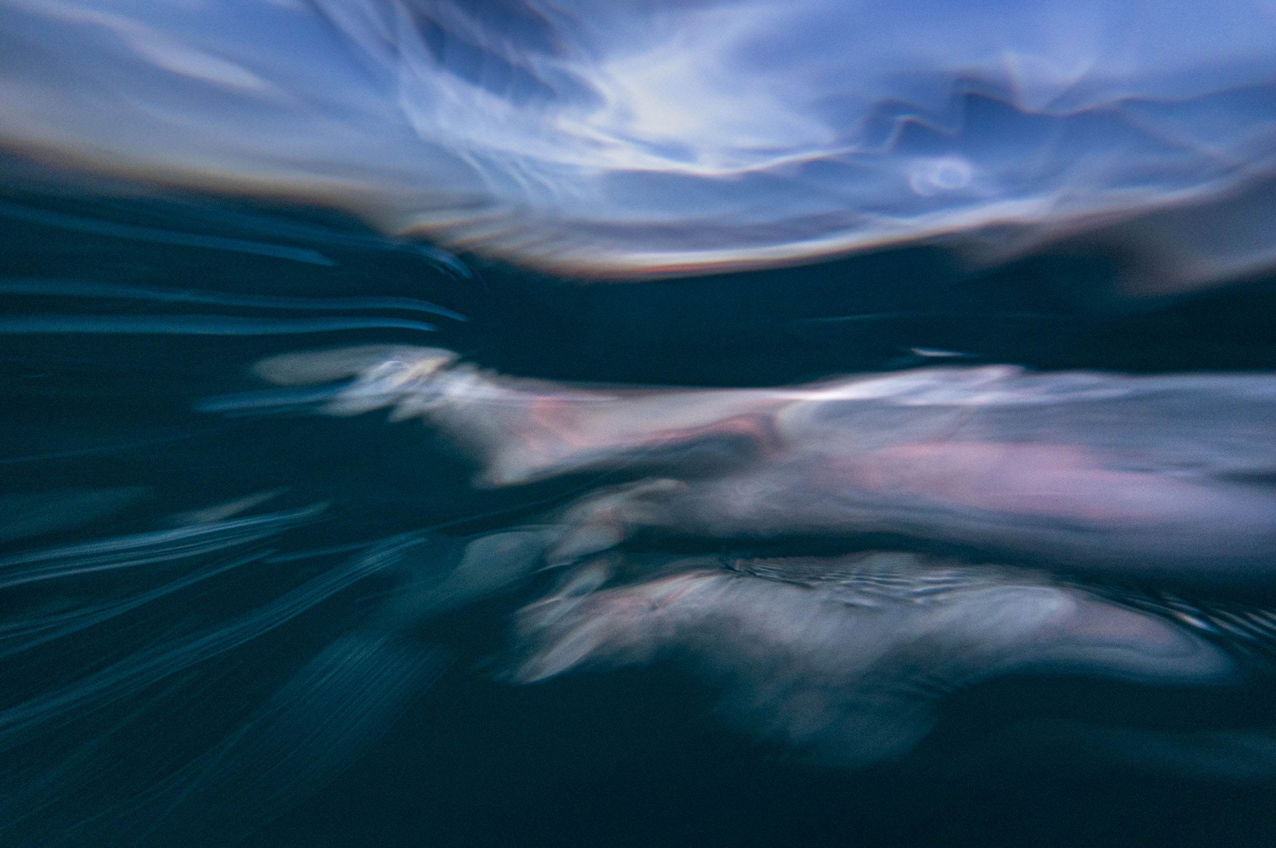 His Immesive project started with Bill capturing images from the shore before moving into the sea itself