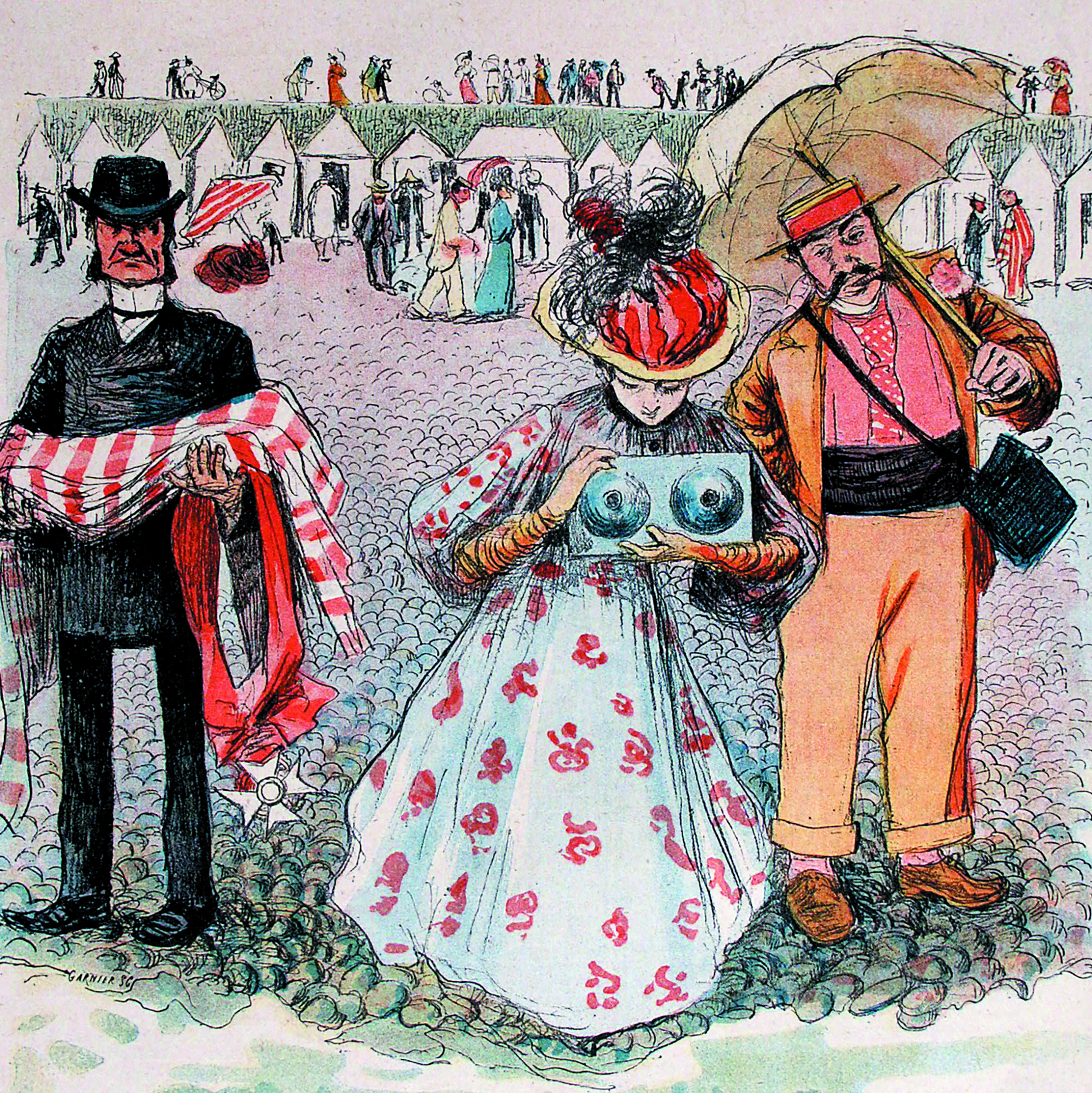 The August 1895 cover of Le Rire magazine