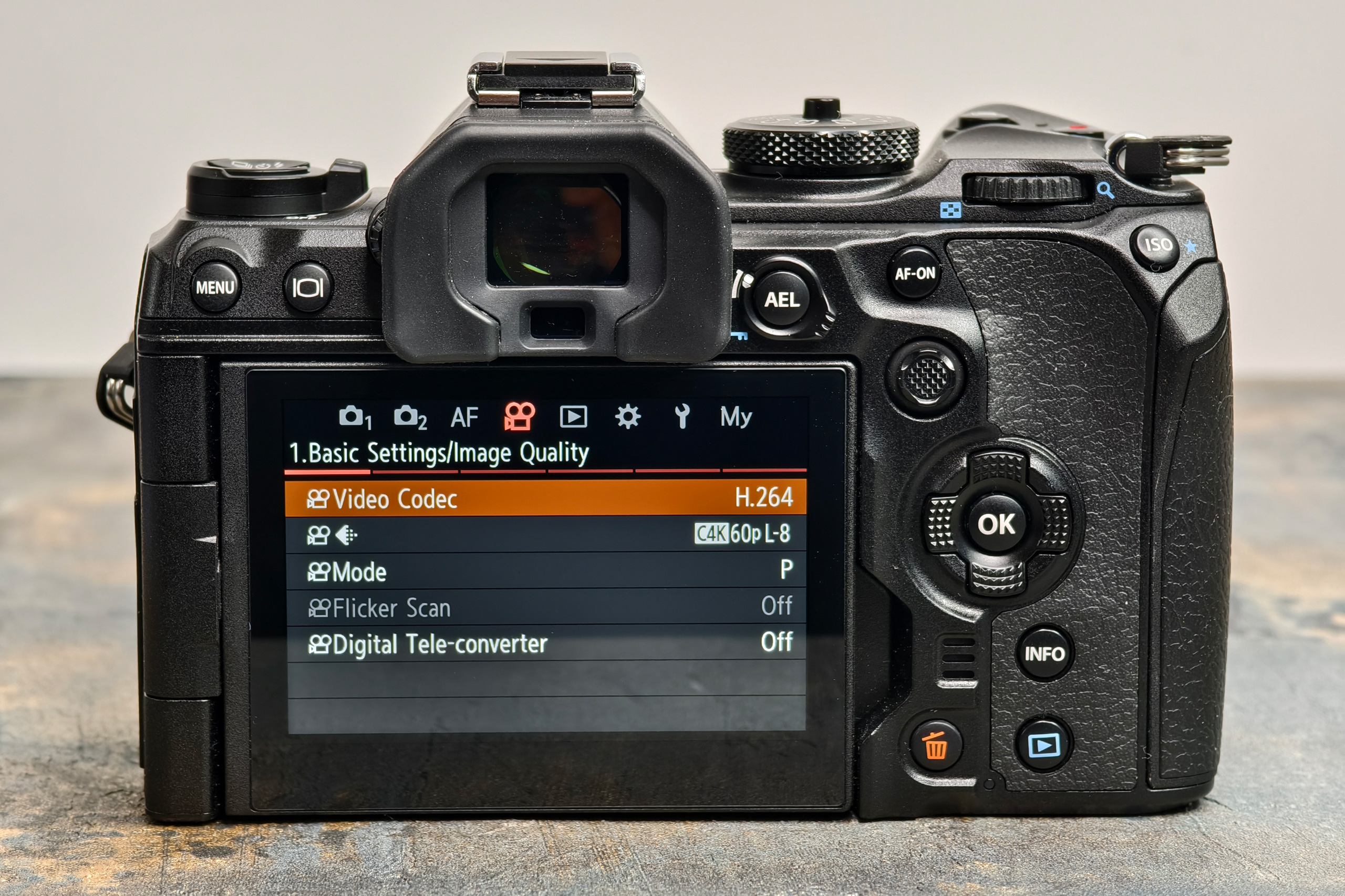 OM System OM-1 Mark II video settings. Photo Joshua Waller