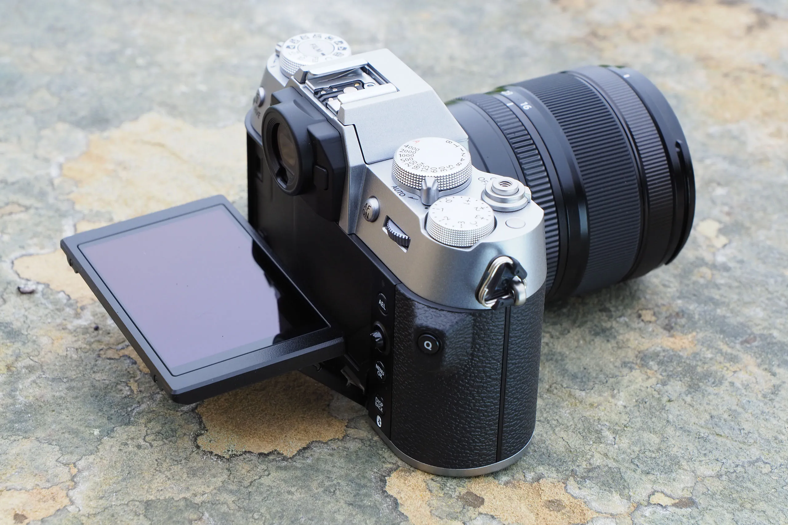 Fujifilm X-T50 tilting screen. Photo AP
