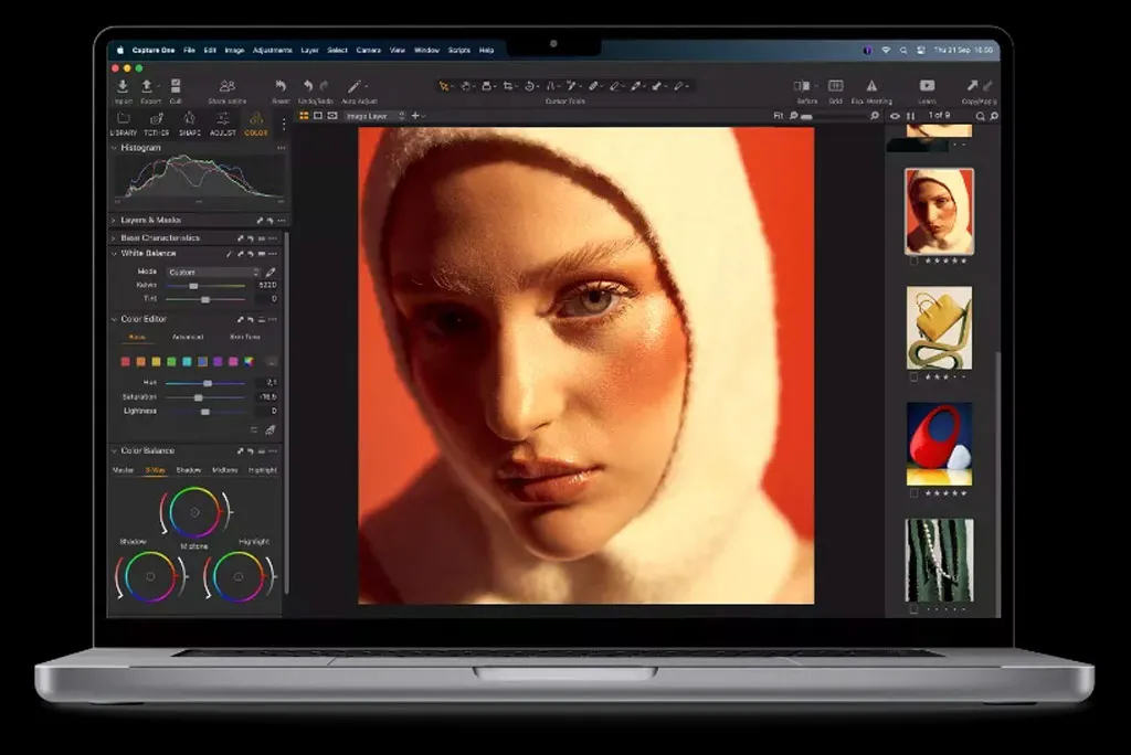 Capture One Pro editing software