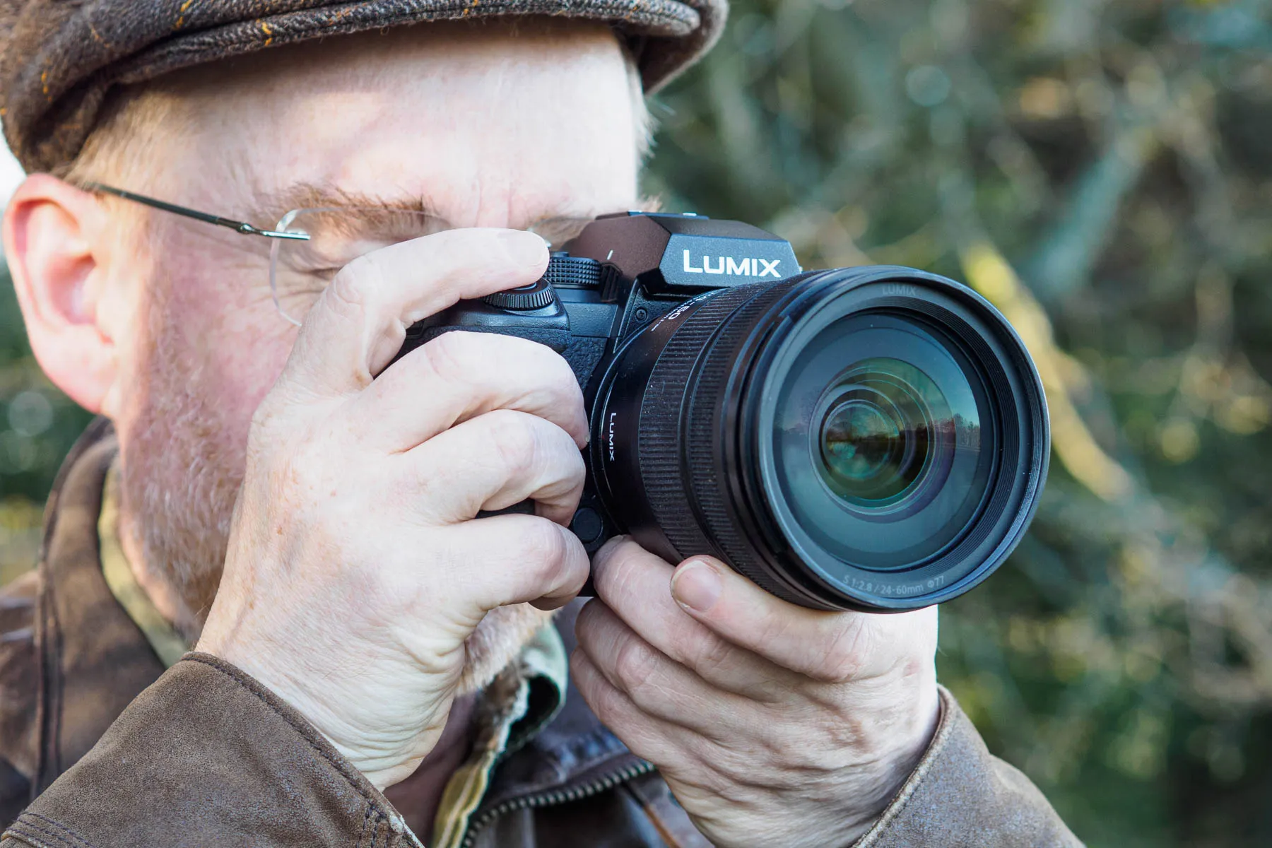 Panasonic Lumix S1II in use.