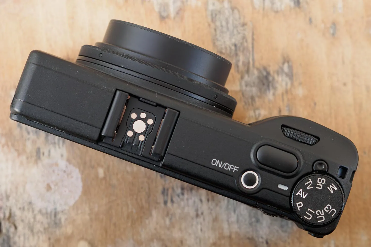 Ricoh GR IV Monochrome top controls. 